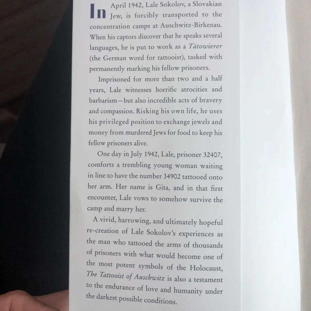 The Tattooist of Auschwitz Book